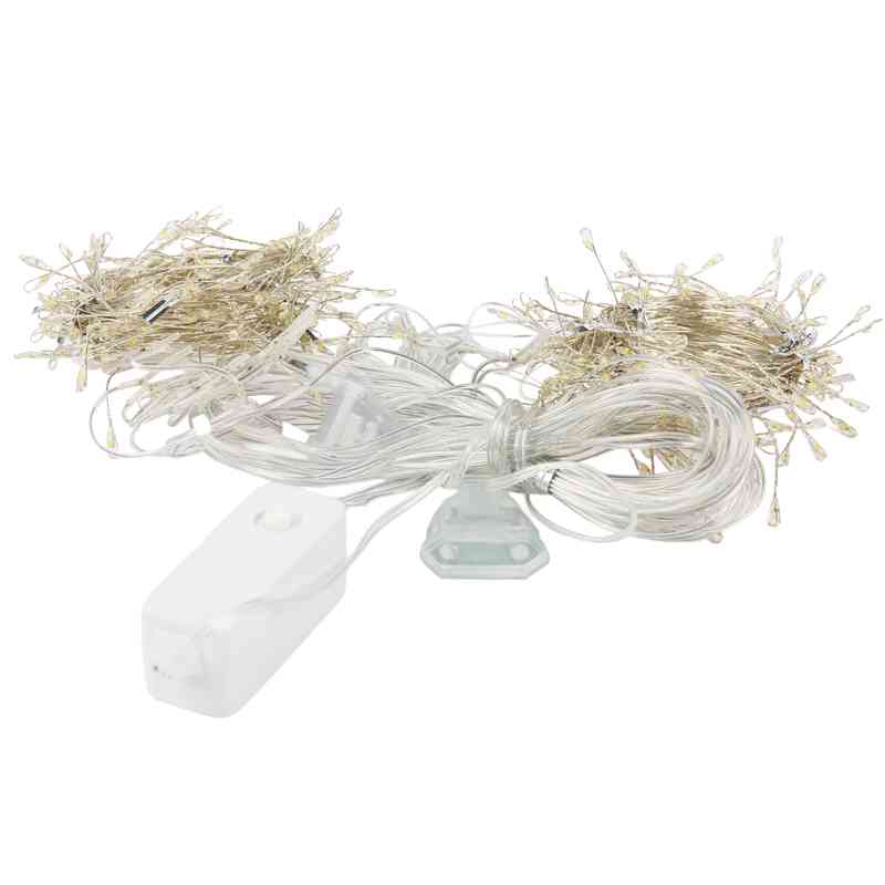 Luces led x400 blancas cortina, en caja
