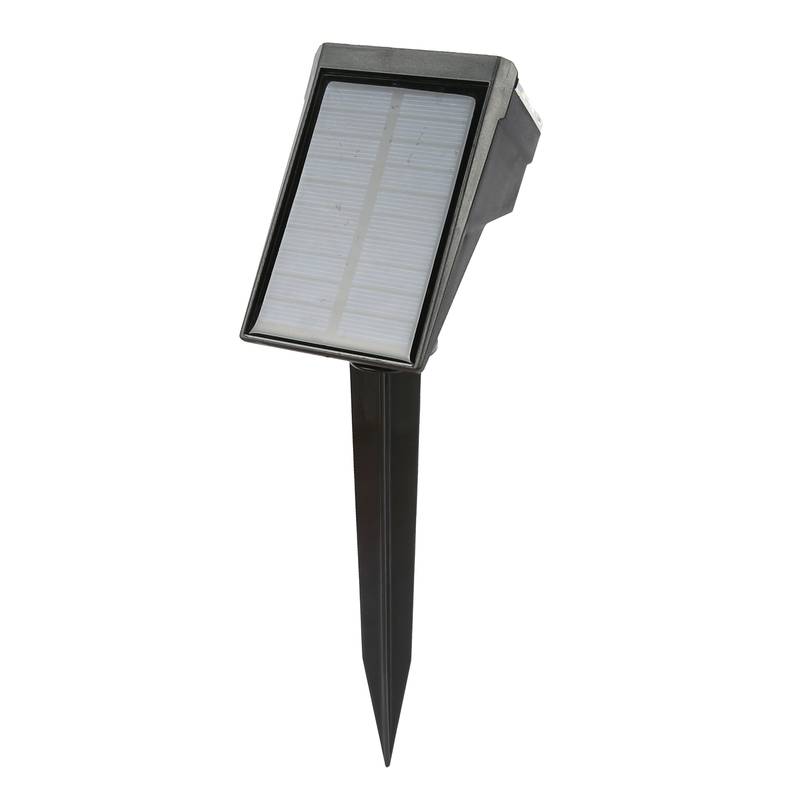 Lámpara led pincho para jardín, recarga solar, luz blanca, en caja