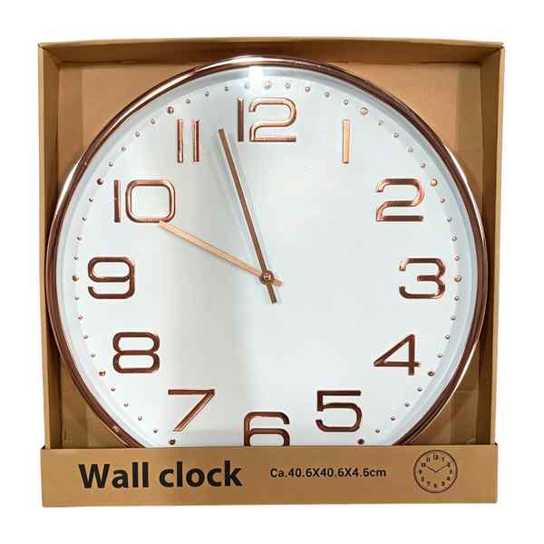 [HE2120] Reloj de pared, 40cm, varios colores, en caja