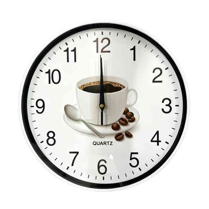 Reloj de pared, 29cm, en caja varios diseños café