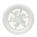 Lámpara led con ventilador, con control remoto, en caja