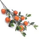 Adorno rama de árbol con mandarinas de plástico