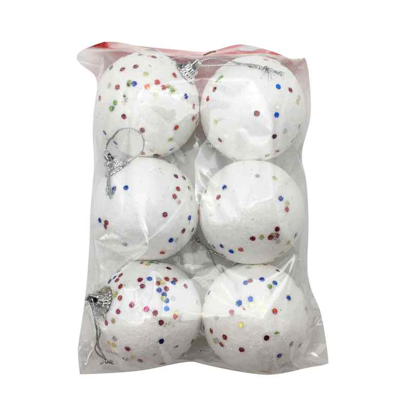 [HN0424] Bolas navideñas x6, 5cm en bolsa