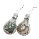 Bola navideña con luz led, 11cm en bolsa, varios modelos