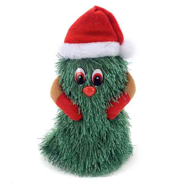 [HN0481] Adorno navideño gorro, con sonido y movimiento 3AAA, en caja