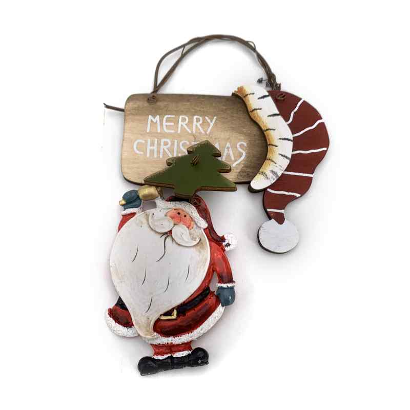 Adorno navideño de madera y resina, para colgarvarios modelos