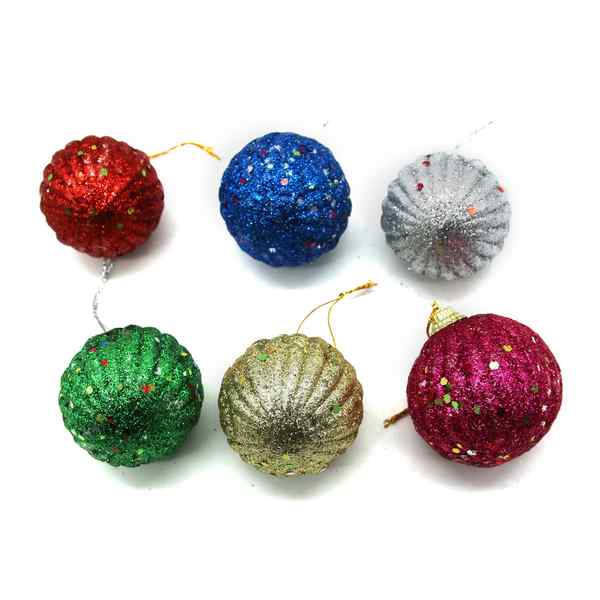 [HN0530] Bolas navideñas x6, 4cm en bolsa