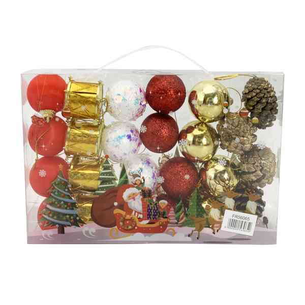 [HN0534] Adorno navideño surtido x24, 4cm, en caja