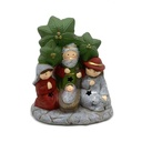 Pesebre 5 figuras, con luz, en caja