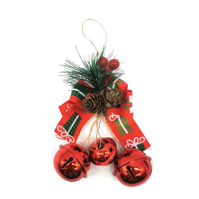 [HN0591] Adorno navideño con cascabeles, en bolsa