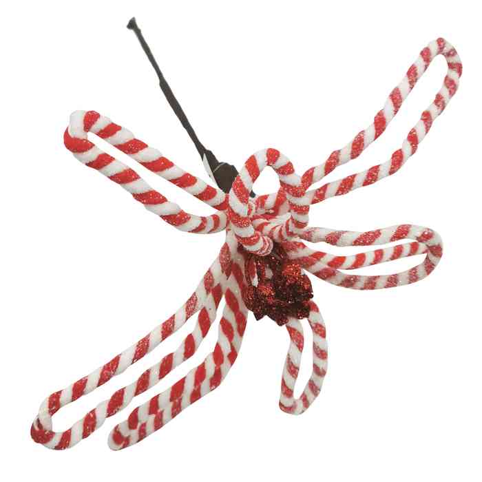 [HN0600] Adorno navideño flor, de tela