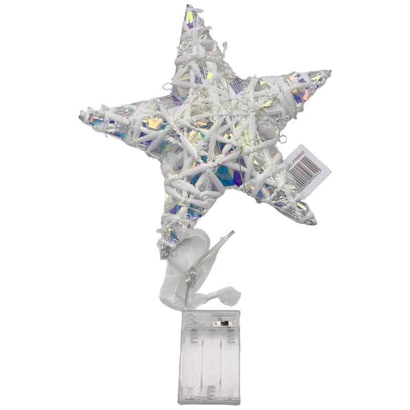 [HN0620] Adorno navideño estrella con luz, 3AA
