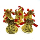 Adorno navideño campanas x6, en bolsa