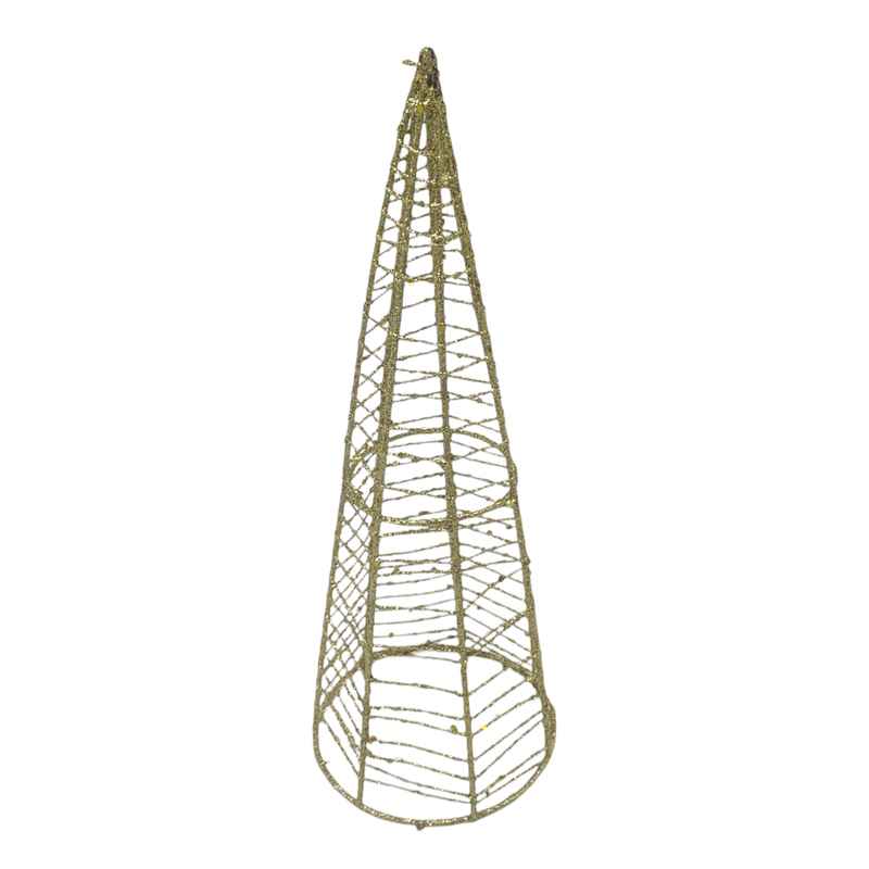 [HN0671] Adorno árbol navideño para mesa, de metal calado 25cm