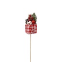 Adorno pincho, tutor varios diseños navideños