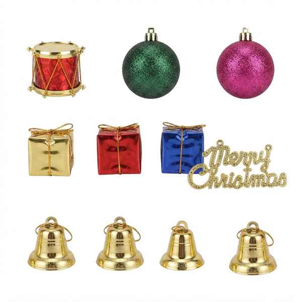 [HN0688] Adorno navideño surtido x11, en bolsa