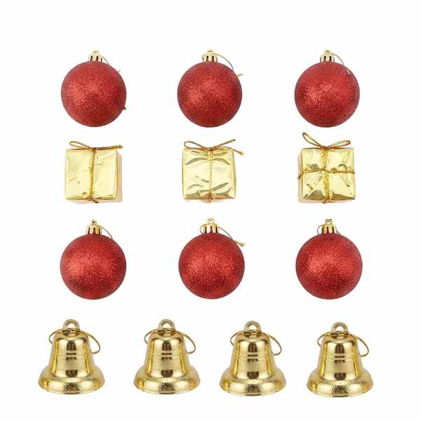 [HN0690] Adorno navideño surtido x13, en bolsa