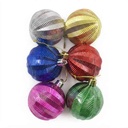 Bolas navideñas x6 6cm, surtidas, en bolsa