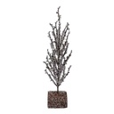 Adorno navideño árbol de mesa, con brillo
