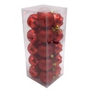 Bolas navideñas x20 6cm, texturas, en caja