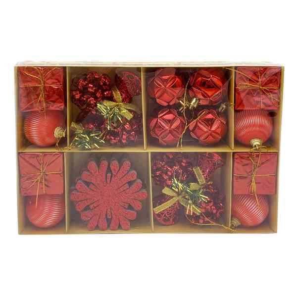 Adorno navideño surtido x25, en caja