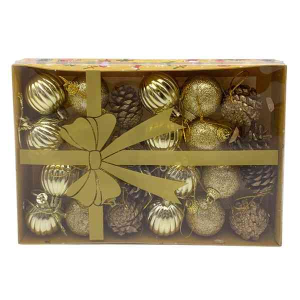 [HN0740] Adorno navideño surtido x24, en caja