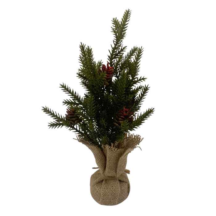 [HN0756] Adorno árbol navideño para mesa, con piñas