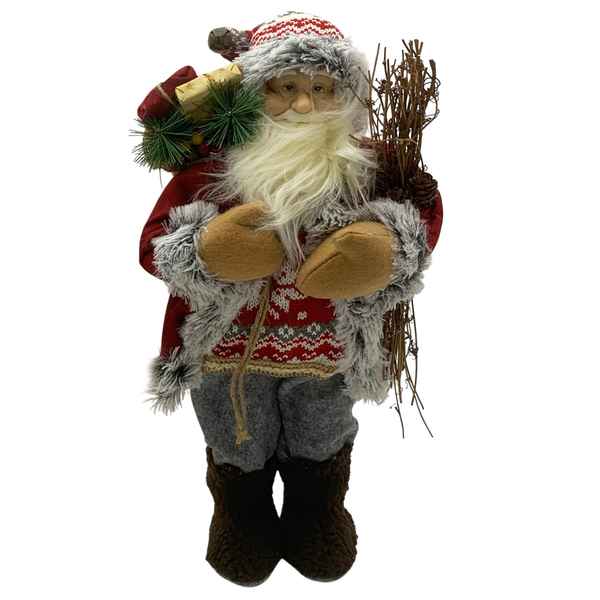 Papá Noel vestido de tela, varios modelos, en bolsa