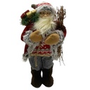 Papá Noel vestido de tela, varios modelos, en bolsa