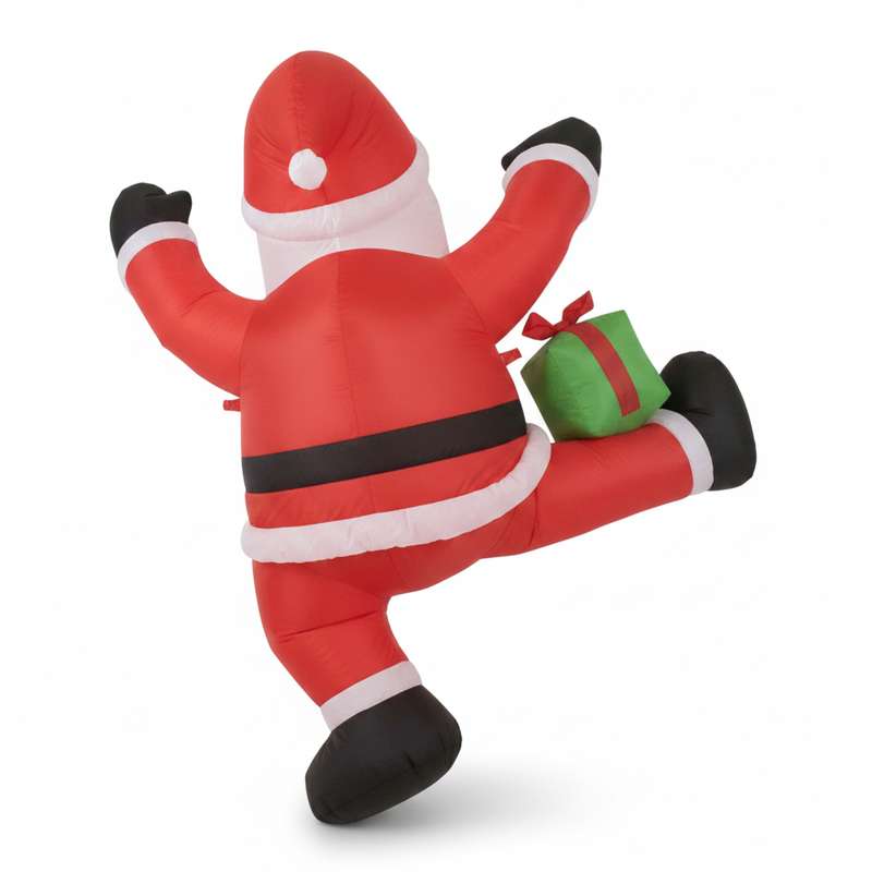 Muñeco inflable Papá Noel escalador,  con bomba 0,8A, para ventana o pared, en caja