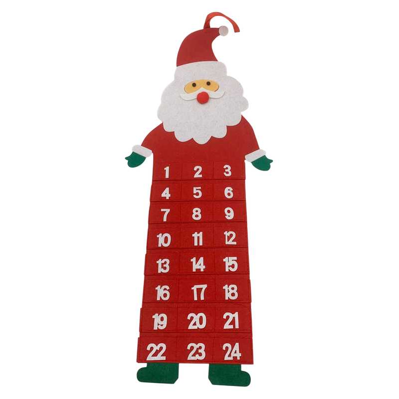Calendario de adviento, de fieltro