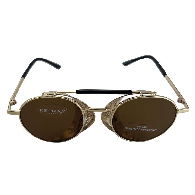 [HP0960] Lentes de sol de metal Kelmax, con protección UV autorizados por MSP,3 colores