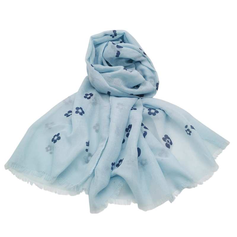 [HP1046] Pañuelo pashmina estampada, en bolsa, varios colores