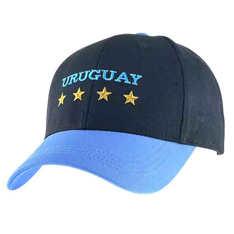 [HP1052] Gorro con visera, Uruguay diseño bordado, Armoric