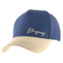 Gorro con visera, Uruguay bordado, AZUL Armoric