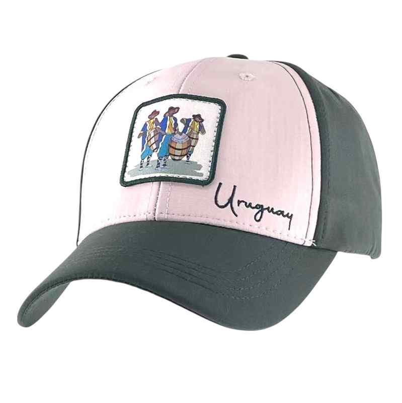 [HP1059] Gorro con visera, Uruguay con aplique tambor, Armoric