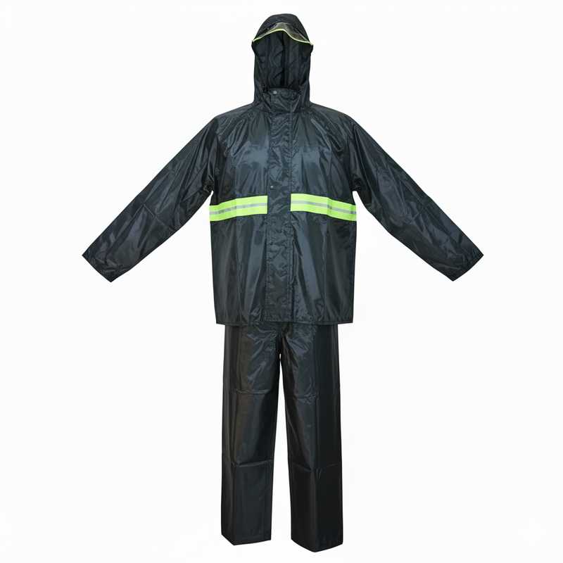[HV0554] Equipo de lluvia 2 piezas, con cinta reflectiva, en bolsa