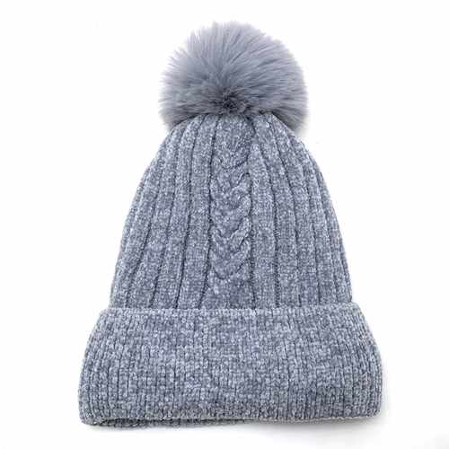 [HV0911] Gorro de adulto, de chenille, forrado, varios colores