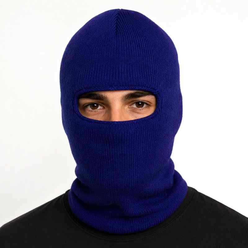 Gorro de adulto, pasamontañas, tejido doble, en bolsa