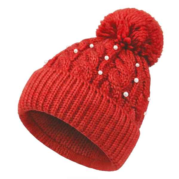 [HV1018] Gorro de adulto tejido, con pompón, varios colores