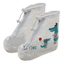 Protector cubre zapatos 20cm largo de PVC con cierre, en bolsa varios diseños