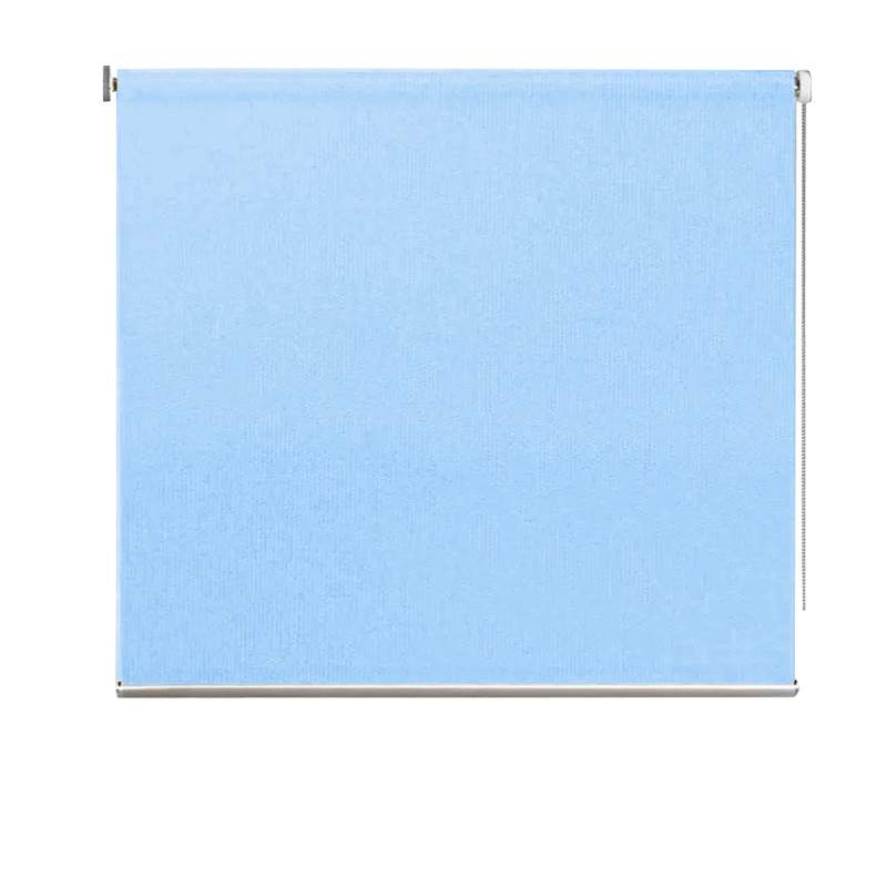 Cortina enrollable 90x180, CELESTE en caja de PVC