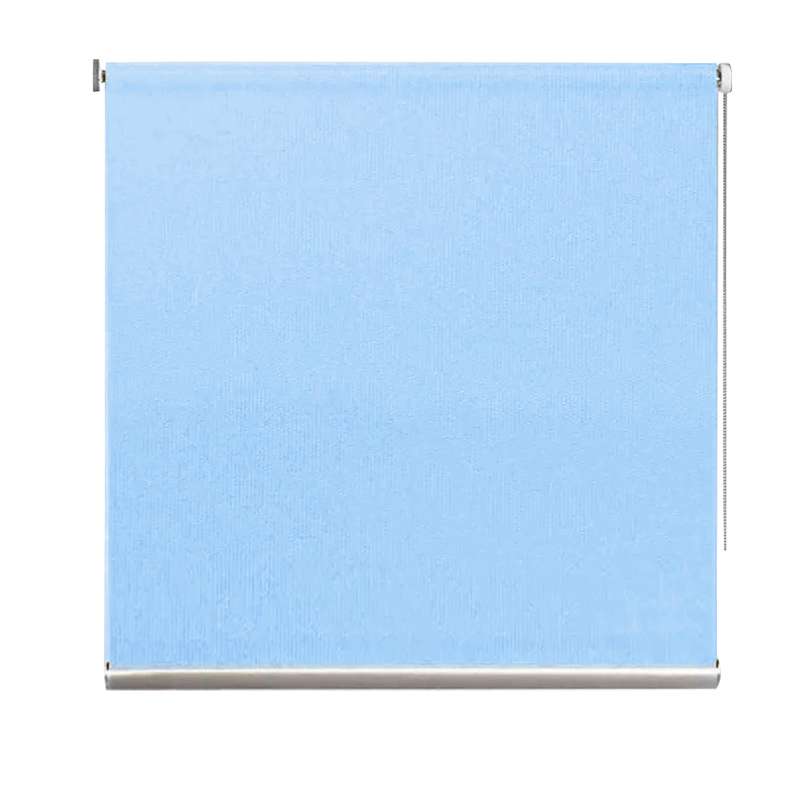 Cortina enrollable 90x200, CELESTE en caja de PVC
