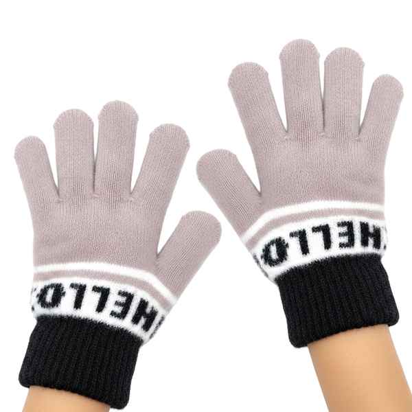 [HV1075] Guantes infantiles, tejidos, en bolsa varios colores