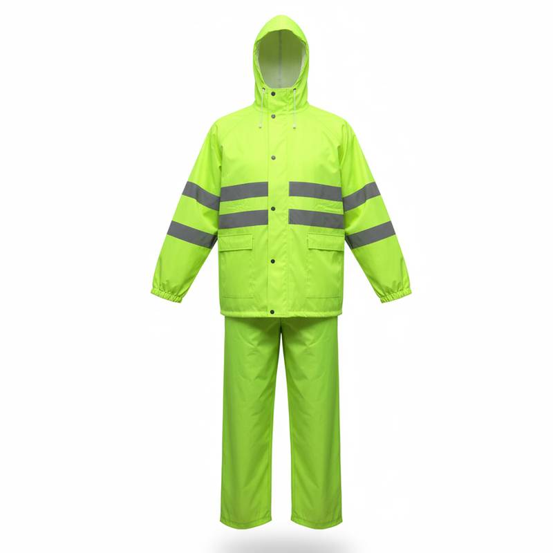 [HV1128] Equipo de lluvia 2 piezas, con cinta reflectiva, en bolsa, varios colores