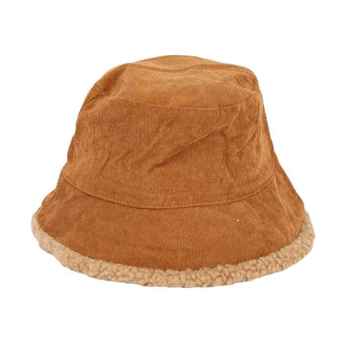 [HV1215] Gorro de adulto, de pana y corderito, varios colores