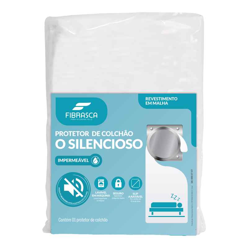 Protector de colchón FIBRASCA, de poliéster, impermeable ajustable, Queen, en bolsa