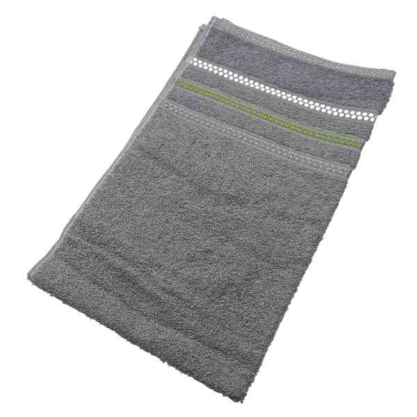 [HV1234C] Toalla de mano, 100% algodón, 45x75cm, 450g, gris, Berlina by Teka