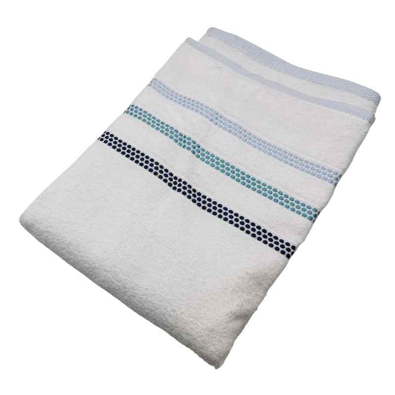 [HV1235A] Toalla de baño, 100% algodón, 70x140cm, 450g, blanco, Berlina by Teka