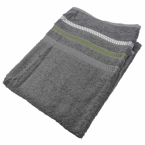 [HV1235C] Toalla de baño, 100% algodón, 70x140cm, 450g, gris, Berlina by Teka